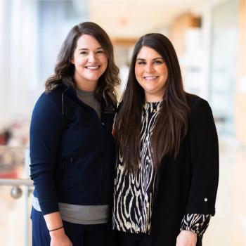 From left: Kirstin Hettinger, B.S.N., RN, OCN, and Amy Noe, B.S.N., RN  Photos by Benhur Ayettey