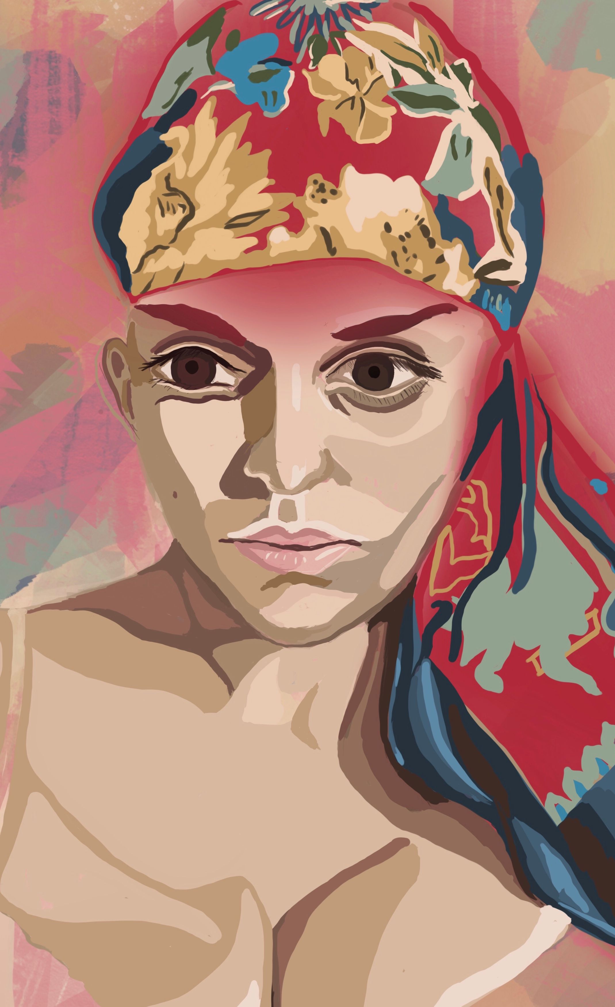 Girl With Scarf