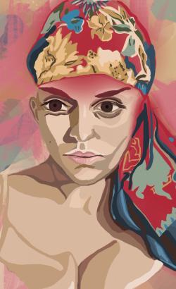 Girl With Scarf