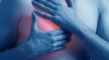 Image of a man with breast cancer.