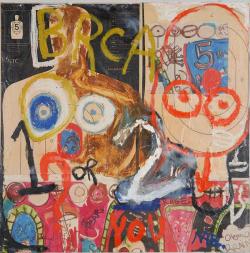 BRCA2. Mixed Media on Wood