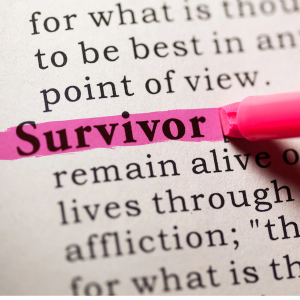 Image of survivor text.