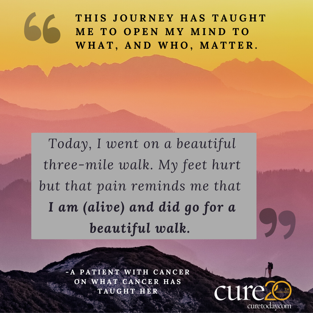 Lessons From Cancer Patients With Cancer, Caregivers Detail the Unexpected Lessons They ...