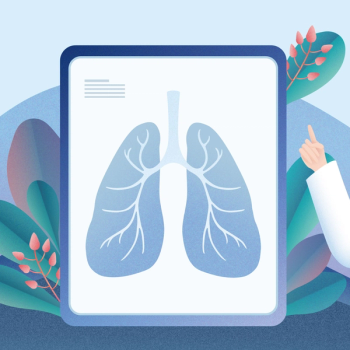 Illustration of lungs.