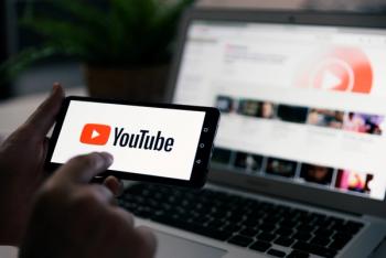 smartphone with YouTube on the screen