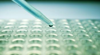 Image of a doctor doing biomarker testing in the lab.