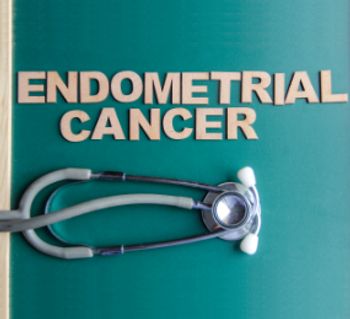 the words "endometrial cancer" on blocks next to a stethescope