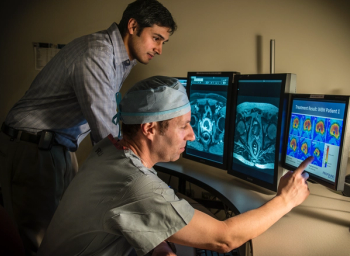 image of doctors scanning research