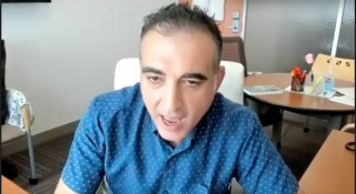 Dr. Dikran Kazandjian during an interview with CURE