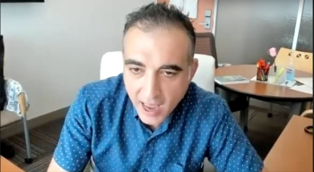 Dr. Dikran Kazandjian during an interview with CURE