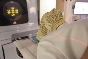 patient receiving radiation to the head