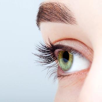 Image of a woman's eye. 