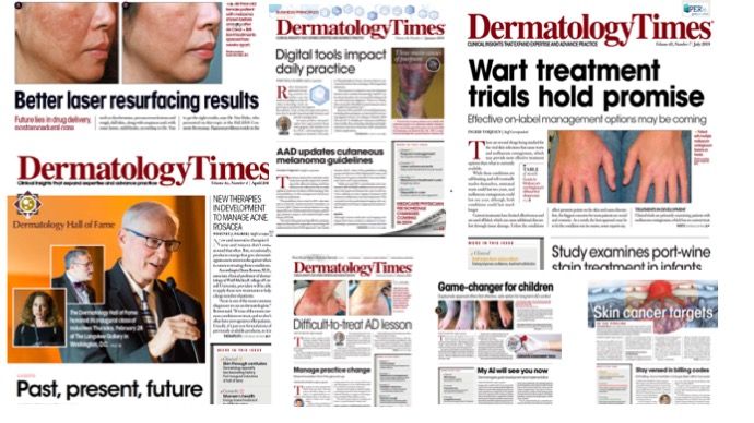 Dermatology Times issues from 2019