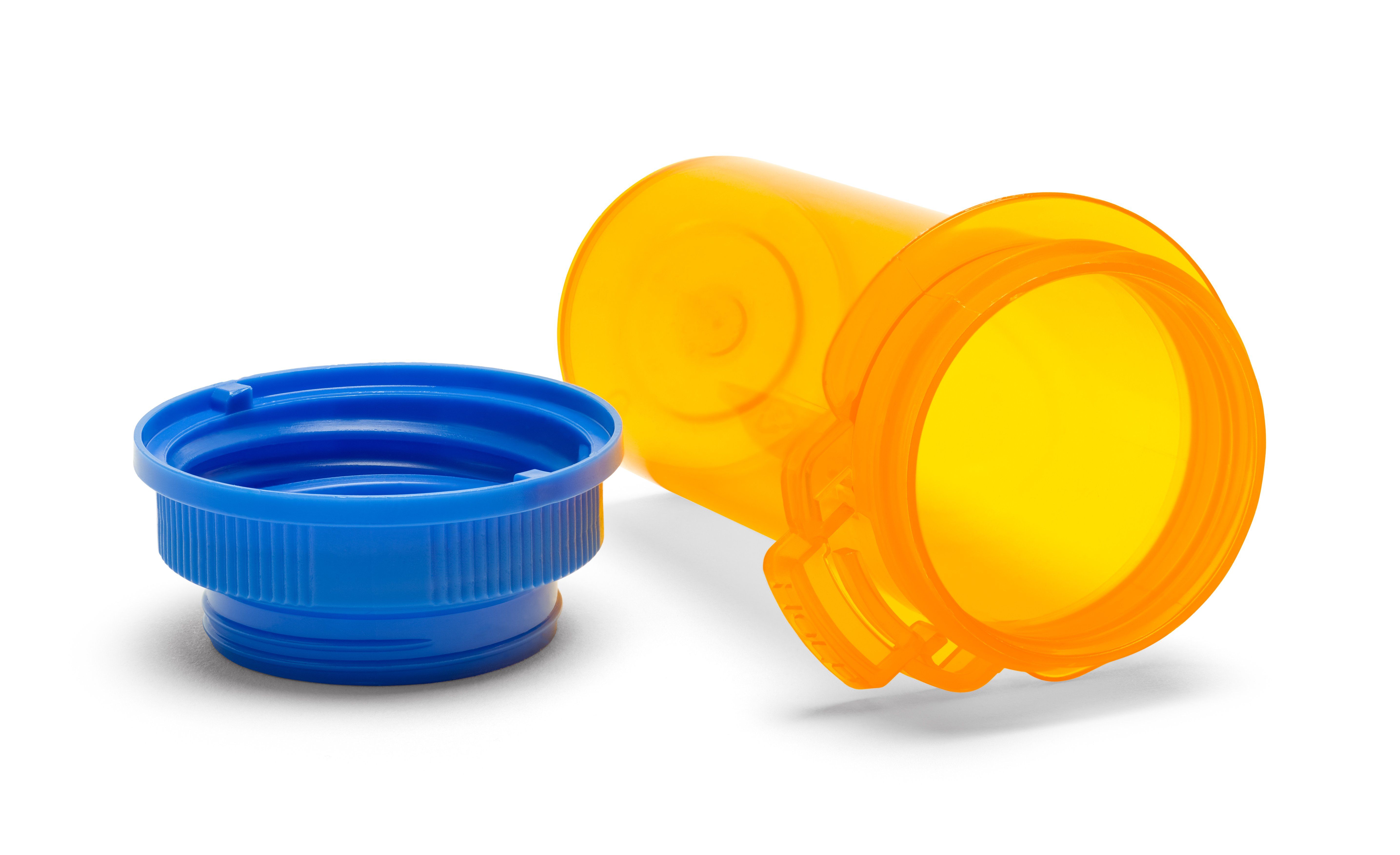 empty prescription pill bottle