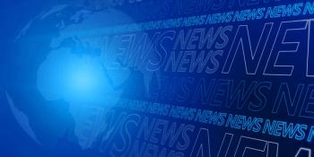 Creative glowing blue breaking news pattern background with globe. Headline, communication and global world concept. 3D Rendering.credit:  ©Who is Danny - Adobestock