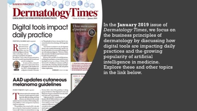 The January 2019 Issue of Dermatology Times