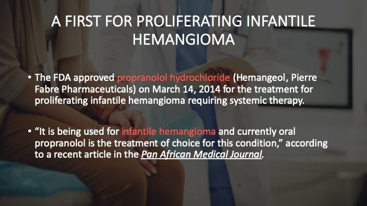 A First for Proliferating Infantile Hemangioma 
