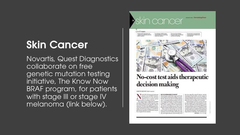 Skin cancer article from Dermatology Times January issue
