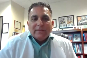 screengrab from zoom video with dr neal bhatia