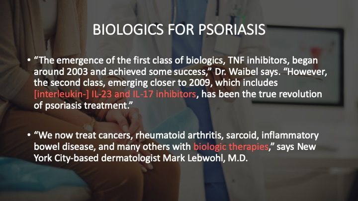 Biologics for Psoriasis