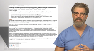 Single-use IgE-selective immunoadsorber column for atopic dermatitis