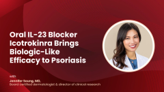 Oral IL-23 Blocker Icotrokinra Brings Biologic-Like Efficacy to Psoriasis