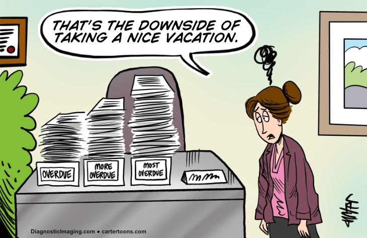 Downside to vacation comic