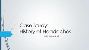History of Headaches