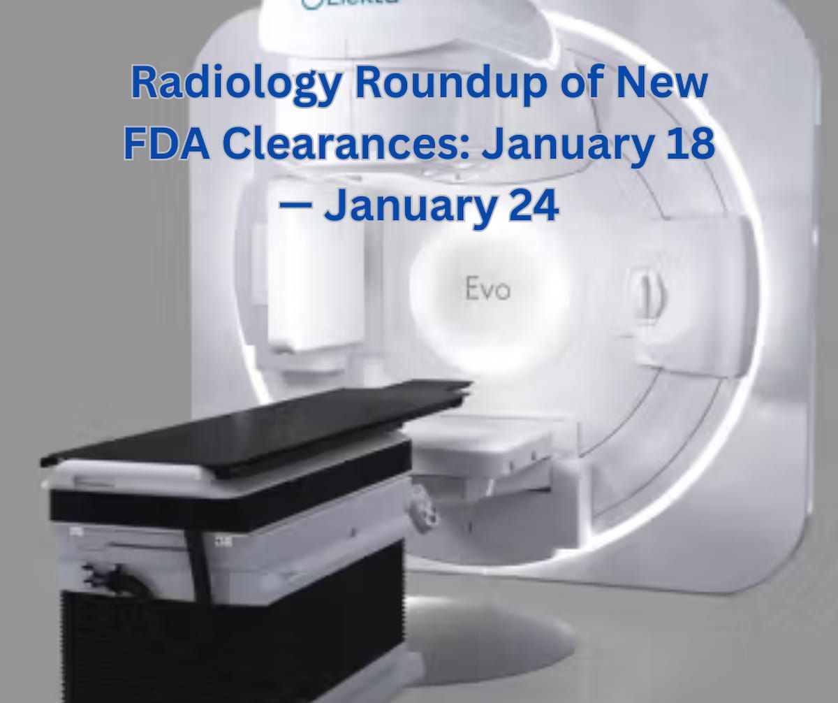 Radiology Roundup of New FDA Clearances: January 18 — January 24