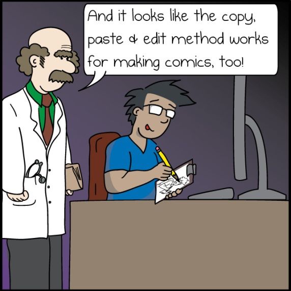 Radiology Comic: Copy, Paste and Edit