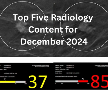 Top Five Radiology Content for December 2024
