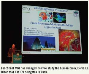 French congress celebrates 25 years of diffusion MRI’s revolution inbrain anatomic and functional imaging
