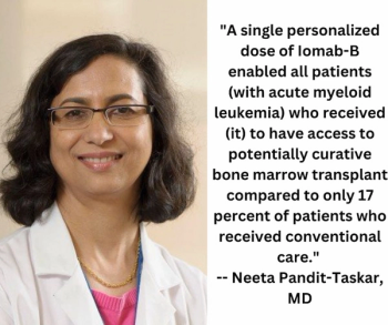 Emerging Molecularly Targeted Radiation Agent Facilitates Bone Marrow Transplant in Patients with Acute Myeloid Leukemia