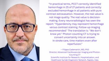 Can Photon-Counting CT Provide Timely Clarity After Mechanical Thrombectomy?
