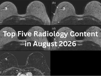Top Five Radiology Content in August 2026