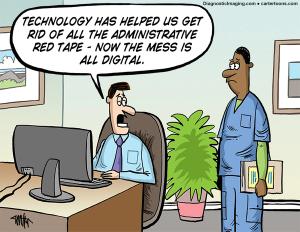 Radiology Comic - Digital Mess