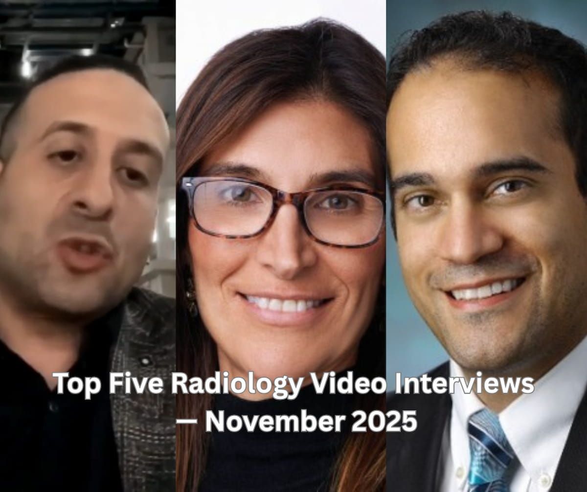 Top Five Radiology Video Interviews — November 2025