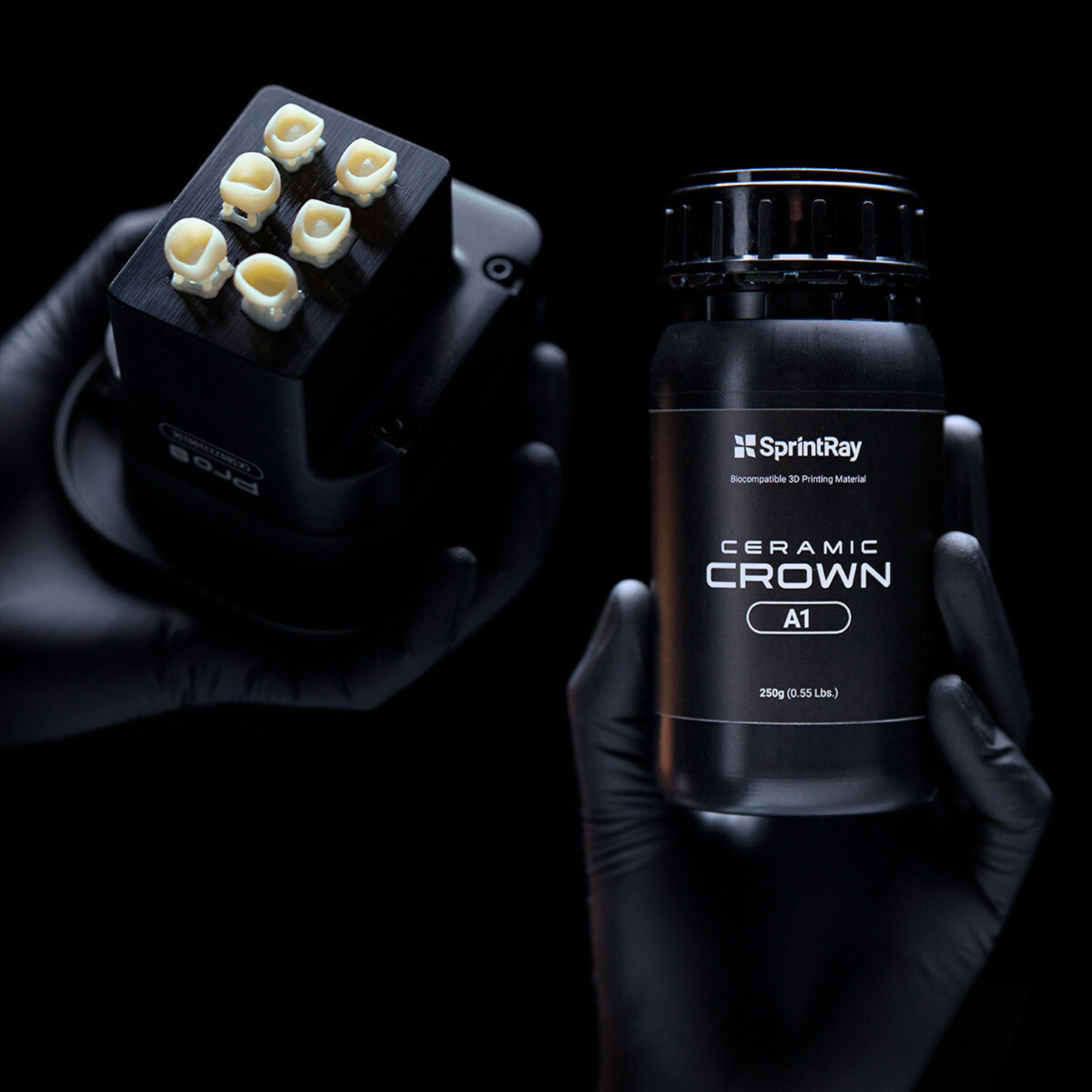 SprintRay Ceramic Crown printing solution from SprintRay | Image © SprintRay