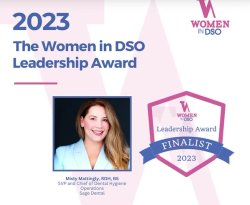 Women in DSO’s Leadership Award for Clinical Leadership Presented to Misty Mattingly of Sage Dental