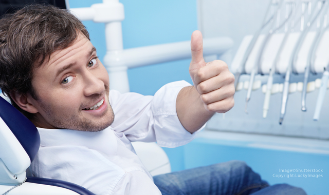 Friendly dental patient