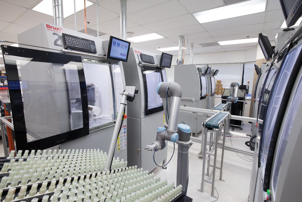 Glidewell Figure 3: Custom automated production is the way of the future.
