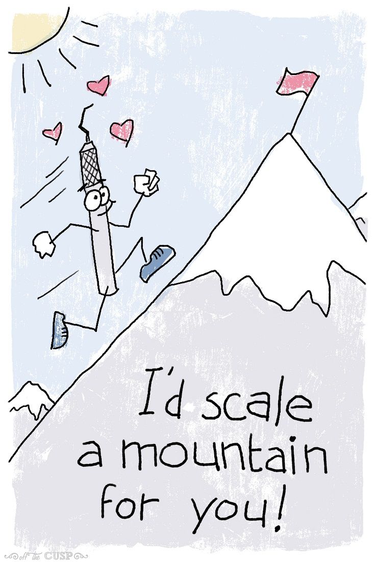 Off the Cusp Valentine's Day card