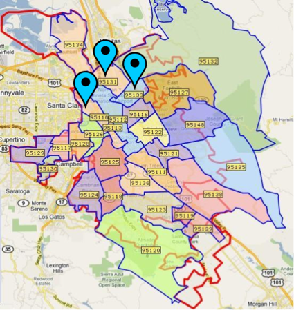 95111 Zip Code Map The Latest Fee Data For 18 Popular Procedure Codes