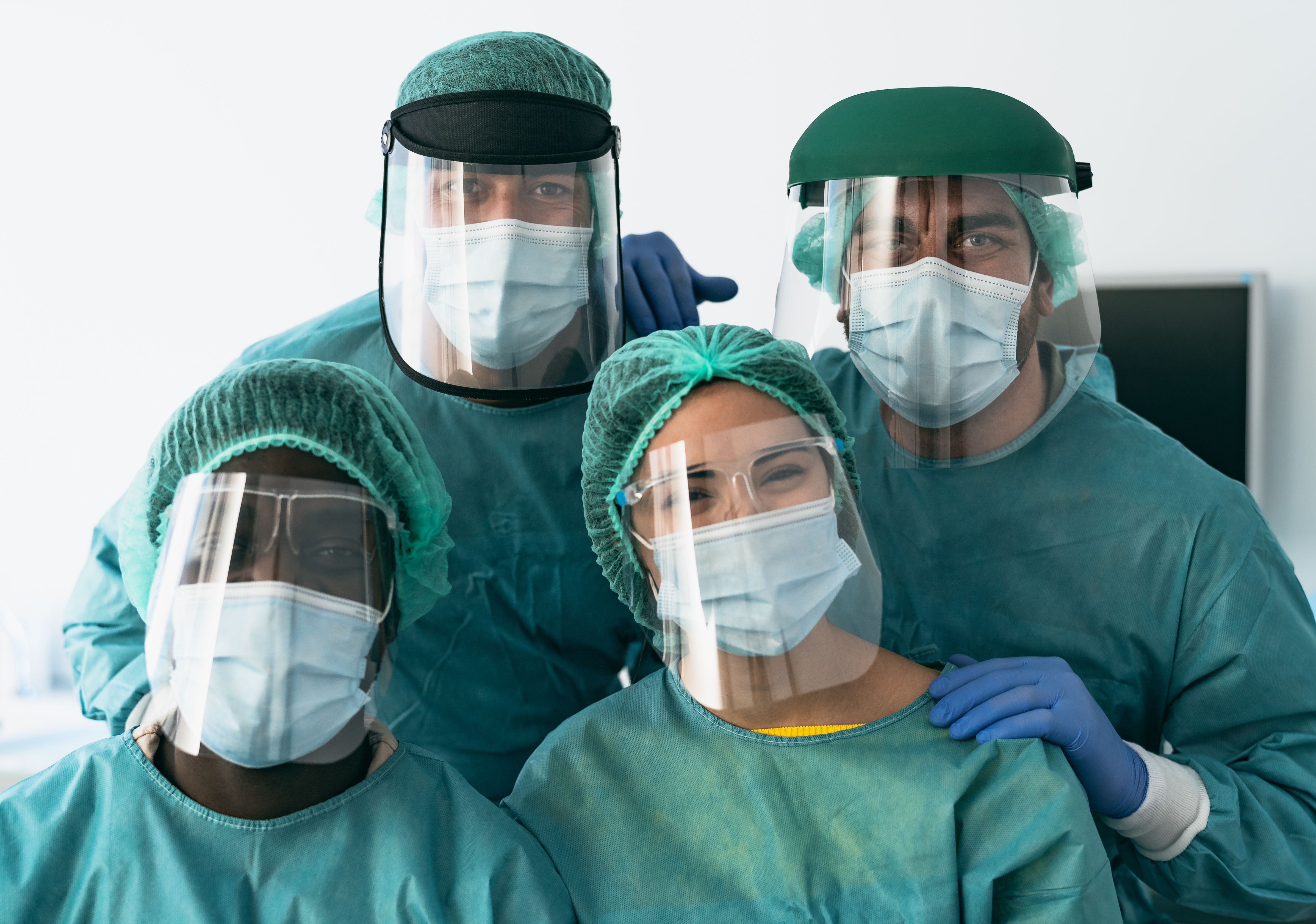 Group of doctors in PPE