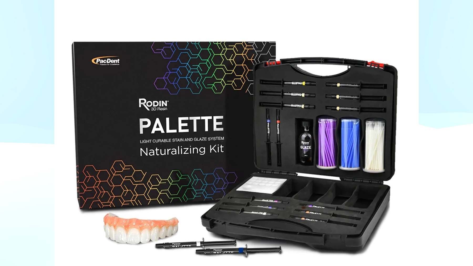 Figure 2. This kit from Pac-Dent offers unparalleled control and precision, enabling users to achieve optimal esthetic results. Available in a diverse range of shades, clinicians can easily customize restorations, ensuring a perfect blend with patients’ dentition and resulting in a seamless, great-looking smile.