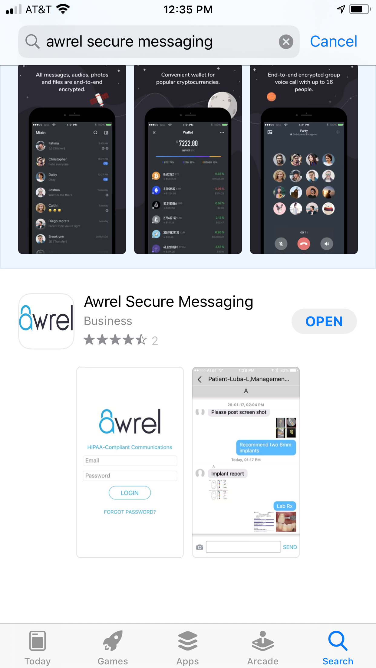 The Awrel app
