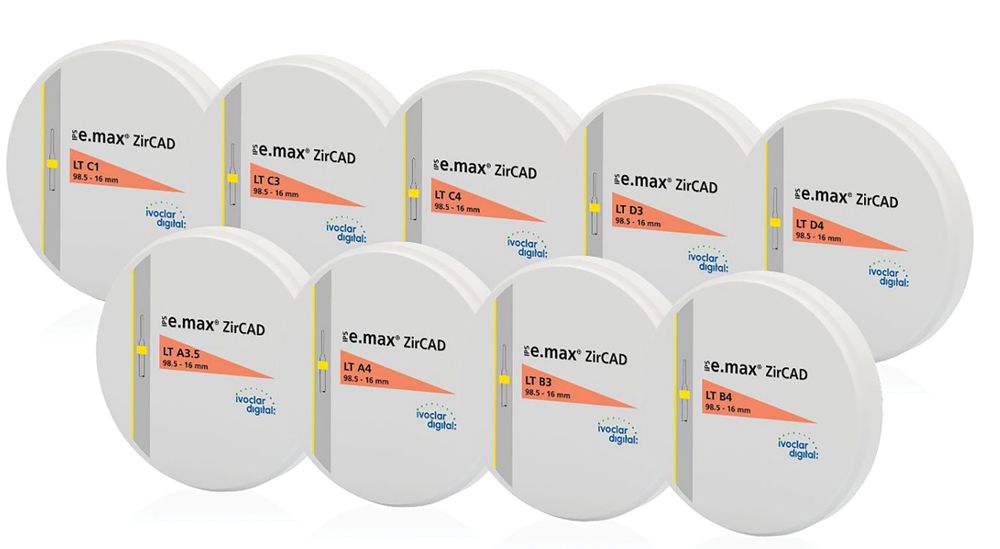 IPS e.max ZirCAD LT Now Available in 9 New Shades