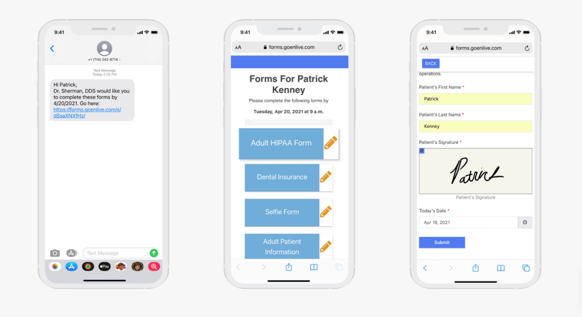 NexHealth Custom Forms from NexHealth