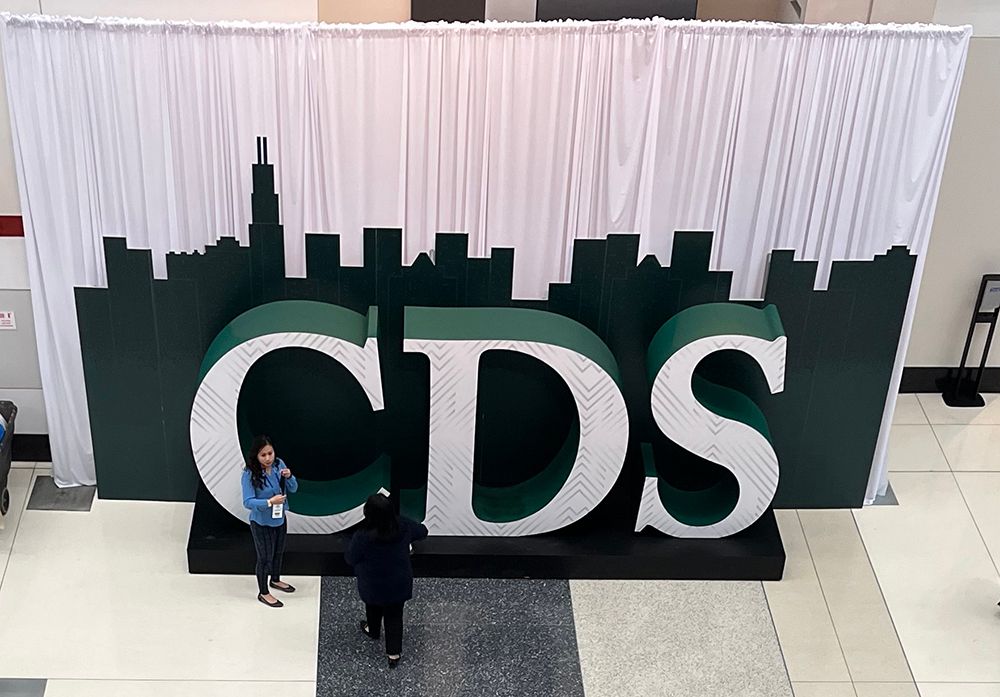 CDS sign at Chicago Dental Society Midwinter Meeting 2022