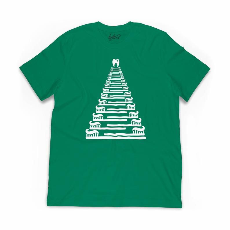 Toothbrush Christmas Tree Shirt